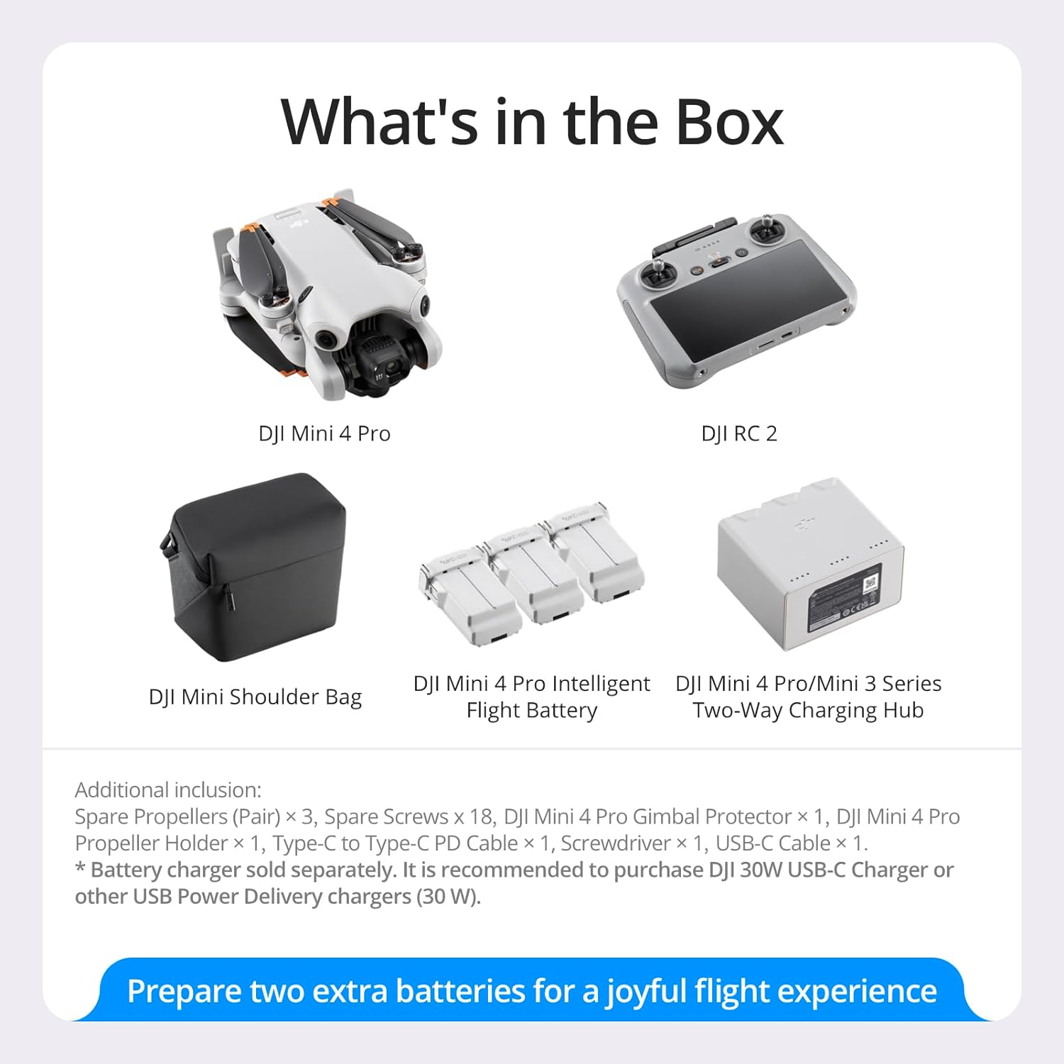 DJI Mini 4 Pro Fly More Combo with DJI RC 2